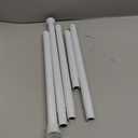 AIZESI 6PCS White Spring Curtain Rods 28 to 48 Inch Adjustable Short Curtain Rods No Drilling Small Tension Rods for Windows Closet