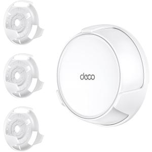 Wall Mount Holder for TP-Link Deco BE23/BE25/BE3600/BE5000 WiFi 7 Mesh Wi-Fi System  Space-Saving Bracket with Hidden Cable Management, Secure & Stylish Design for Home and Office(White, 3-Pack)