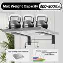 Countertop Support Bracket 4 Pack 14 inch Heavy Duty 1/2" Thick Black Black Granite Countertop Bracket 14"x6"x2.5" Shelf L Bracket Mantel Corbels for Quartz/Granite/Wood/Concret/Laminate Countertops