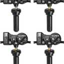 TPMS Sensor Dodge,4Pack 433Mhz Tire Pressure Monitoring System Sensor Compatible for Chrysler Jeep Dodge Fiat Replaces#68313387AB 68193586AC 68252493AB