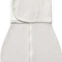 Swaddles for Newborns, Safe Sleep Swaddle Sack with Mesh Design, Breathable 100% Cotton Sleepsack New-Parent-Friendly 3-6 Month, 3-Way Adjustable Transitional Swaddle, Grey, M