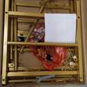 TUTOTAK Bar Cart, Serving Cart for Home, Drink Cart, Mobile Kitchen Shelf with Wine Rack and Glass Holder, Rolling Beverage Cart, Gold BC01BB031