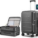 Carry on Luggage Expandable Travel Luggage Top Opening Suitcase with TSA Lock and USB Built in,Light weight Rolling Suitcases with Spinner Wheels, PC Hard Shell Suitcases, 20 Inch