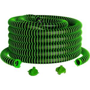 50 FT Extra Long Camper RV Sewer Hose with Swivel Bayonet Fittings
