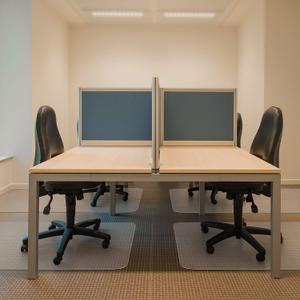 Kuyal Office Chair Mat for Carpets,Transparent Thick and Sturdy Highly Premium Quality Floor Mats for Low and No Pile Carpeted Floors, with Studs (48" X 48" Rectangle), 48" X 48" Rectangle without Lip