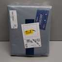 Bedsure 100% Washed Cotton Duvet Cover Queen Size - Dusty Blue Minimalist Cotton Bedding Linen Like for All Seasons - GentleSoft™ Plain Simple Duvet Cover, 3 Pieces (Dusty Blue, Queen, 90"x90")