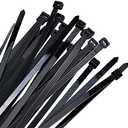 Zip ties 18 inch black Cable ties 50 pcs/Pack outdoor use wire ties with 60 Pounds tensile