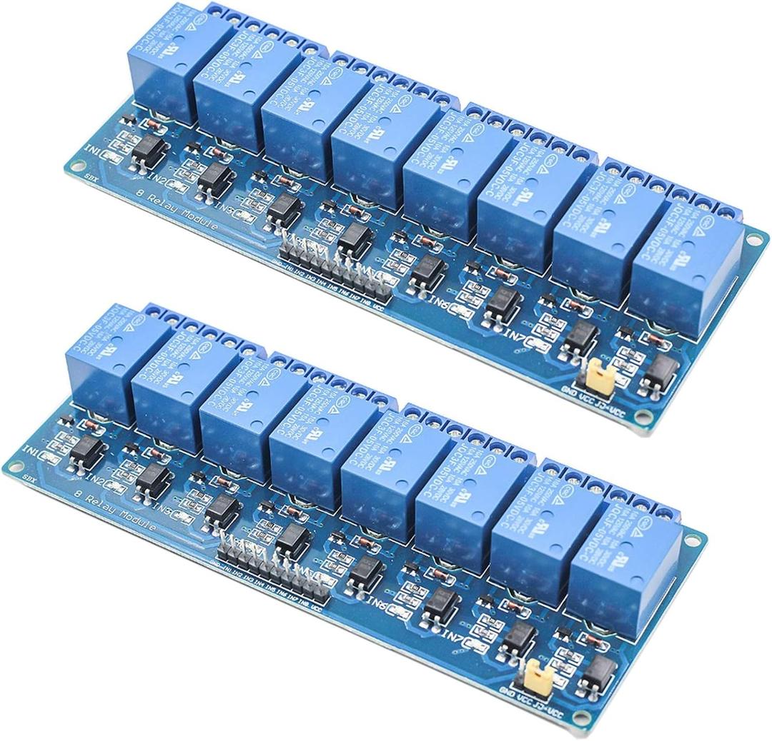 2pcs 8 Channel DC 5V Relay Module(w/Optocoupler) for Arduino UNO R3