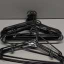 NEATERIZE Clothes Hangers Plastic 20 Pack for Adults - Plastic Hangers, The Perfect Coat Hanger and Space Saving Clothes Hangers for Closet, Percheros Ganchos para Colgar Ropa Hangars - Black Hangers