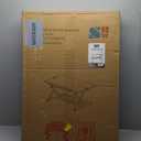 SHW 32-Inch Height Adjustable Standing Desk Converter Riser Workstation with Drawer, White