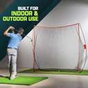 GoSports Golf Practice Hitting Net - Choose Between Huge 10 x 7 ft or 7 x 7 ft Nets - Personal Driving Range for Indoor or Outdoor Use - Designed by Golfers for Golfers