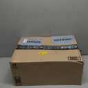 Boncoo Dimmable Silver Floor Lamp, Brushed Nickel Floor Lamps for Living Room with Adjustable White Shade, Tall Standing Lamp Modern Reading Light for Bedroom Office Nursery, 9W LED Bulb Included