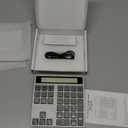 Rechargeable Wireless Number Pad for Laptop, 34 Keys Numeric Keypad with Dual Bluetooth & Display, 2-in-1 Numpad and Calculator, Slim Portable Number Pad Keyboard for Windows, Mac, PC, Tablet