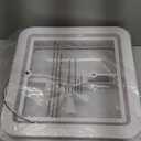14" RV trailer Roof vent complete 12 volt FAN w/white lid and interior garnish