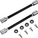 STETION Universal Splitter Strut Rods 9.44''-11'' Length Front Bumper Lip Support Strut Rod Tie Bars Fit Most Vehicles (9.44'' - 11'' Length)