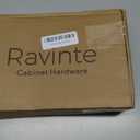 Ravinte 30 Pack Matte Black Square Drawer Handles 6-1/4 inch Center to Center