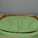 Flash Furniture Dillon Small Bean Bag Chair for Kids and Teens, Foam-Filled Beanbag Chair with Machine Washable Cover, Green, Set of 1