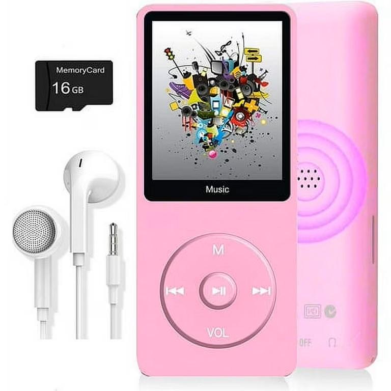 MP3 Player, Music Player with 16GB Micro SD Card, Buildin Speaker/Photo/Video Play/FM Radio/Voice Recorder/EBook Reader, Supports up to 128GB