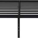 EMODA 18 Inch King Bed Frame No Box Spring Needed, Heavy Duty Tall Metal Platform with Large Storage Space, Noise Free, Easy Assembly, Black