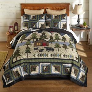 Donna Sharp Forest Hill King Bedding Set, 104" x 104", 3 Piece, King Quilt and Two King Size Pillow Shams