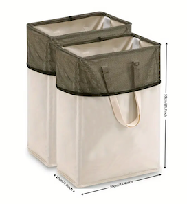 Collapsible Laundry Basket Tall Laundry Hamper Bag for Daily Use Storage Supply