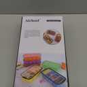 Extra Large Silicone Cube Freezing Trays with Lid - 1 Cup Portions, Makes Four Great Soup, Broth, Sauce or Butter Trays - 2 Pack, Grey