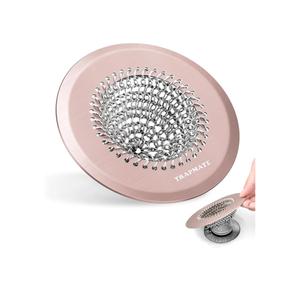 Shower Drain Hair Catcher, Fast Drainage Bathtub Drain Hair Catcher, Easy Clean Hair Catcher Shower Drain, Upgraded 304 Stainless Steel Shower Drain Cover For Shower Regular & Pop-up Drain (Rose Gold)