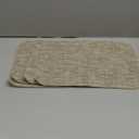 Placemats Set of 4 - Easy Clean Woven Vinyl Placemats for Dining Table, Indoor/Outdoor Place Mats, Washable PVC Table Mats（Caramel）