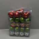 40PCS 2.36" Christmas Balls Ornaments, Plastic Christmas Tree Ornaments, Holiday Baubles, Hanging Decorations for Xmas Trees Holiday Party, Lime Green Baubles