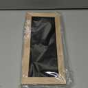 Small Magnetic Felt Letter Board 11x5Inch with Changeable Letters and Numbers, Message board Letter Sign Board in Wood Frame for Announcement & Notification(Black)