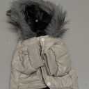 LESYPET Dog Coat for Small Dogs, Windproof Doggie Puffer Jacket with Leash Hole, Extra Warm Dog Jacket Winter Coat, Grey S