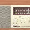 Sangean WR11 Wood Cabinet AM/FM Table TOP Radio