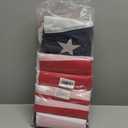 6Pack American USA Pleated Fan Flag, 2x4 Feet American USA Bunting Decoration Flags Embroidered Patriotic Stars & Sewn Stripes Canvas Header Brass Grommets