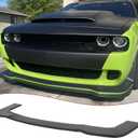 STSEV01 Front Bumper Lip Splitter Spoiler Fit for Dodge Challenger SRT/RT/GT/SXT/ 392/ Sact Pack/Hellcat 2012-2023, 3pcs Add-on Air Dam Chin Body Kit Underbody Lip Accessories (Matte Black)