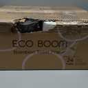 ECO BOOM Unbleached Bamboo Toilet Paper, 100% Tree-Free & Plastic-Free Packaging, 24 Mega Rolls, 360 Sheets & 3-Ply | PFAS Free, BPA Free, Septic Safe & FSC Certified