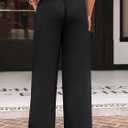 AUTOMET Womens Wide Leg Sweatpants Baggy Lounge Travel Pants Fall Fashion Outfits 2025 Winter Clothes Joggers (Small, Black)