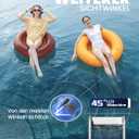 BALDR Pool Thermometer Floating Easy Read, Solar Digital Pool Thermometer with Dual Large Screens, IPX7 Water Temperature Gauge for Inground Above Ground Pools & Spas (Darkblue)