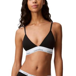 Calvin Klein Modern Cotton Lightly Lined Triangle Bralette Black M