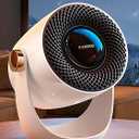 RANVOO Graphene Space Heater, Small Portable Electric Heater for Indoor Use with Hot Airflow, 10X Safe & Smart Protection, 120 Tilt Adjustment to Surround Heat for Office Bedroom, White