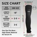 Arm Protectors For Thin Skin And Bruising, Cut Resistant Sleeves For Men Women, A5 Level Farmer Sleeves For Gardening, Welding, Kitchen (Black, 17.7 In)