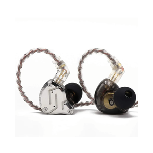 Linsoul KZ ZS10 Pro, 4BA+1DD 5 Driver in Ear Monitor, HiFi Wired Earbuds, Gaming Earbuds, Hybrid IEM Earphones with Stainless Steel Faceplate, Detachable Cable for Musician(Without Mic, Black