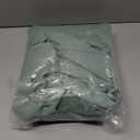 BGment Blackout Curtains 60 Inches Wide for Bedroom/ Living Room, Room Darkening Thermal Insulated Grommet Window Drapes with Line and Dots Pattern, 2 Panels, Each Panels 60 x 63 Inch, Frosty Green