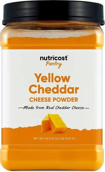 Nutricost Pantry Yellow Cheddar Cheese Powder (2.5 Pounds Per Bottle)
Powdered Cheese, Great for Cooking, Baking, Popcorn, and More!