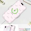 Jusy Compatible with iPhone 16e Bow Phone Case, Cute Clear Ribbon Bowknot Pattern Aesthetic Soft TPU Transparent Cases Protective Phone Cover for Women Girly - Colourful