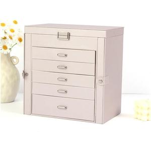 Jewelry Box Light Luxury Multi-Layer Large-Capacity Jewelry Storage Box Multi-Layer Drawer Necklace Earrings Jewelry Jewelry Box Jewelry Storage Box