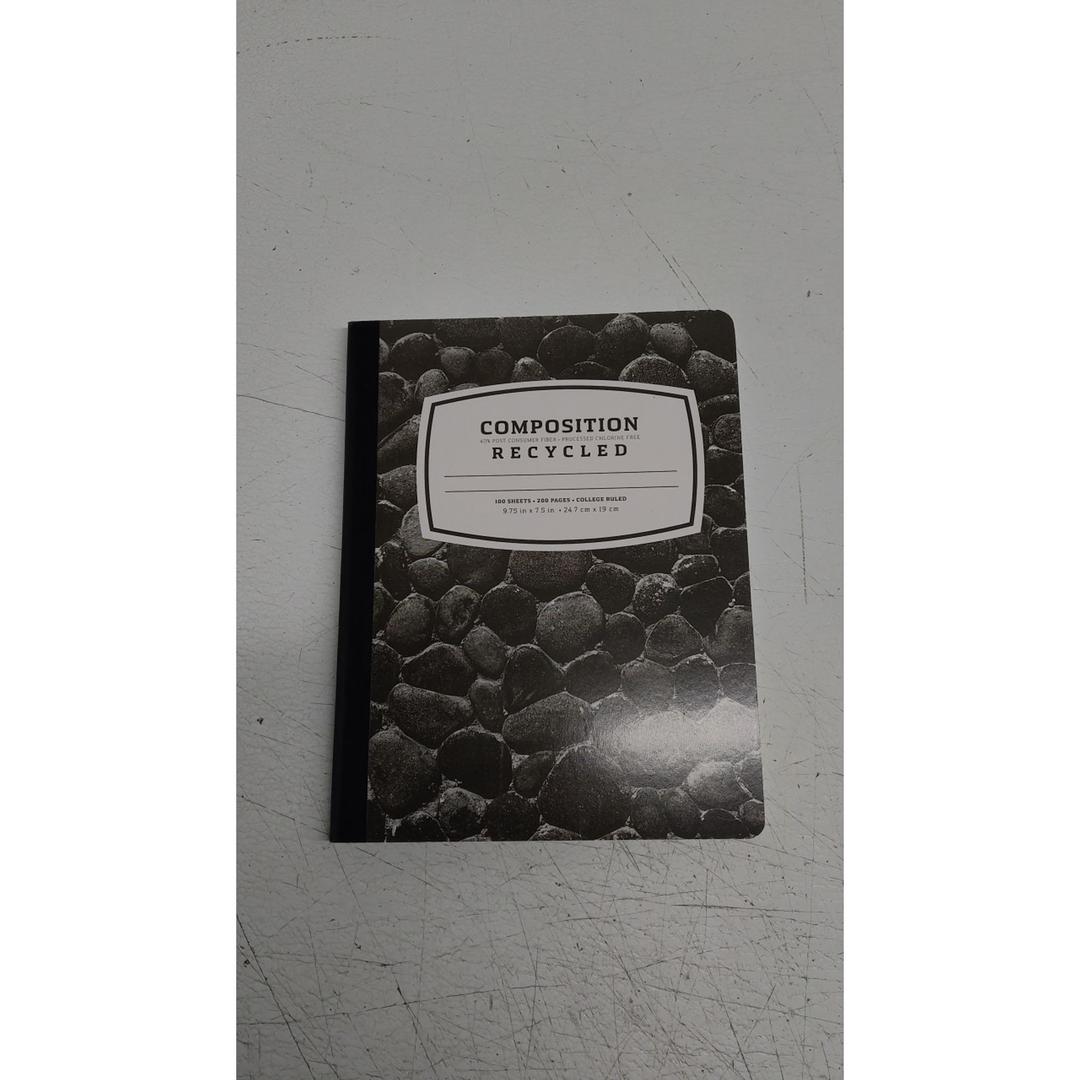 Composition Book 9.75 in ×7.5 in 24.7 cm × 19 Cm Composition Book 9.75 in ×7.5 in 24.7 cm × 19 Cm