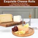 Homoyoyo Cheese Curler Wheel: Stainless Steel Cheese Butter Chocolate Shaver to Create Beautiful Rose-Shaped Cuts Revealing Its Rich Flavor for Restaurants, Cafes, Dessert Shops, Home (Slicer Only)