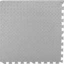 Performance Tool W88989 24-Inch X 24-Inch Protective Diamond Shape Anti-Fatigue Interlocking Floor Mat (24 Square Feet) , Grey