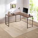 Kuyal Desk Chair Mat for Carpet, 51'' x 63'' Rectangle Transparent Mats for Chairs Good for Desks, Office and Home, Easy Glide, Protects Floors for Low and No Pile Carpeted Floors