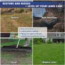 Lawn Leveling Rake 45x10 inch, Leve Lawn Tool with Stainless Steel, Lawn Leveler 27-80" Adjustable Handle, Yard Leveling Rake Heavy-Duty for Garden, Golf Course, and Farm